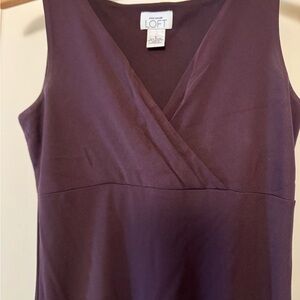 Ann Taylor LOFT Purple Sleeveless dress